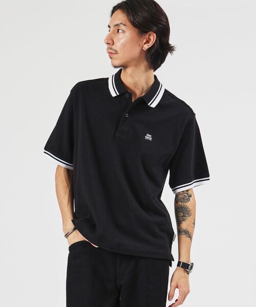 BEN DAVIS(ベンデイビス)の「【BEN DAVIS(ベンデイビス)】CROPPED POLO SHIRT / ポロシャツ 半袖 ワンポイント 短丈(ポロシャツ・メンズ・ブラック/オフホワイト/サンドベージュ・LARGE/MEDIUM/X-LARGE)」の4枚目の写真