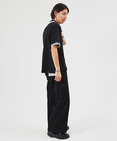 BEN DAVIS(ベンデイビス)の「【BEN DAVIS(ベンデイビス)】CROPPED POLO SHIRT / ポロシャツ 半袖 ワンポイント 短丈(ポロシャツ・メンズ・ブラック/オフホワイト/サンドベージュ・LARGE/MEDIUM/X-LARGE)」の6枚目の写真