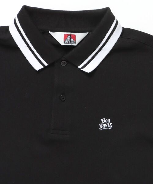 BEN DAVIS(ベンデイビス)の「【BEN DAVIS(ベンデイビス)】CROPPED POLO SHIRT / ポロシャツ 半袖 ワンポイント 短丈(ポロシャツ・メンズ・ブラック/オフホワイト/サンドベージュ・LARGE/MEDIUM/X-LARGE)」の9枚目の写真