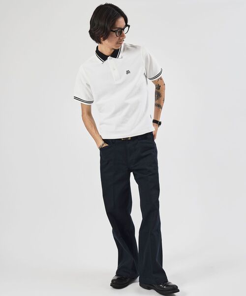BEN DAVIS(ベンデイビス)の「【BEN DAVIS(ベンデイビス)】CROPPED POLO SHIRT / ポロシャツ 半袖 ワンポイント 短丈(ポロシャツ・メンズ・ブラック/オフホワイト/サンドベージュ・LARGE/MEDIUM/X-LARGE)」の10枚目の写真