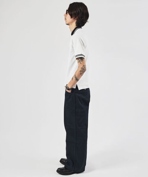 BEN DAVIS(ベンデイビス)の「【BEN DAVIS(ベンデイビス)】CROPPED POLO SHIRT / ポロシャツ 半袖 ワンポイント 短丈(ポロシャツ・メンズ・ブラック/オフホワイト/サンドベージュ・LARGE/MEDIUM/X-LARGE)」の11枚目の写真