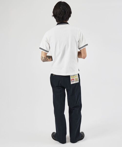 BEN DAVIS(ベンデイビス)の「【BEN DAVIS(ベンデイビス)】CROPPED POLO SHIRT / ポロシャツ 半袖 ワンポイント 短丈(ポロシャツ・メンズ・ブラック/オフホワイト/サンドベージュ・LARGE/MEDIUM/X-LARGE)」の13枚目の写真