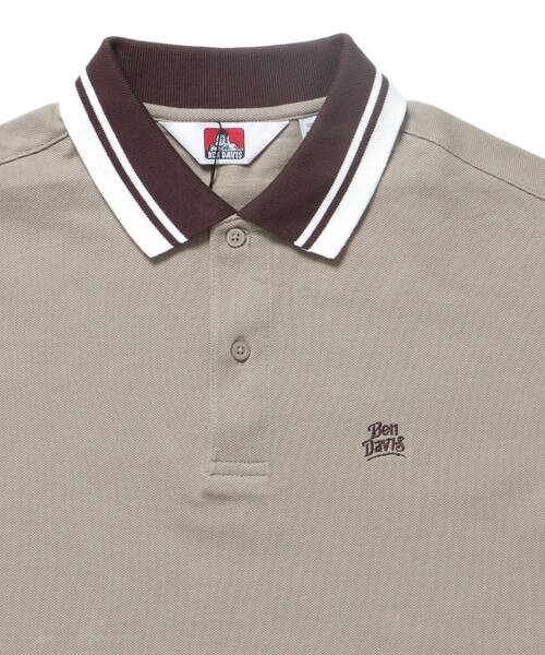 BEN DAVIS(ベンデイビス)の「【BEN DAVIS(ベンデイビス)】CROPPED POLO SHIRT / ポロシャツ 半袖 ワンポイント 短丈(ポロシャツ・メンズ・ブラック/オフホワイト/サンドベージュ・LARGE/MEDIUM/X-LARGE)」の21枚目の写真