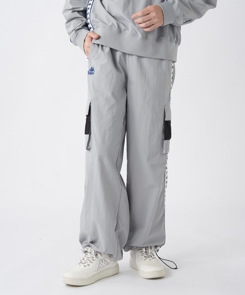 Kappa(カッパ)の「ナイロントラックパンツ (ユニセックス)(その他パンツ・メンズ・グレー/グリーン・MEDIUM/LARGE/X-LARGE)」の7枚目の写真