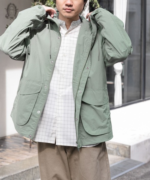 FORK&SPOON(フォークアンドスプーン)の「FORK&SPOON フーディージャケット(マウンテンパーカー・メンズ・スミクロ/グリーン系その他・5/4)」の16枚目の写真