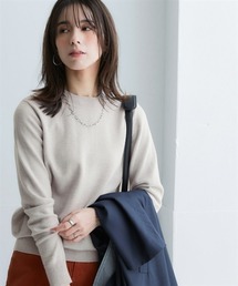 洗えるプチハイネックニット【毛玉になりにくいふんわりもちもち素材】