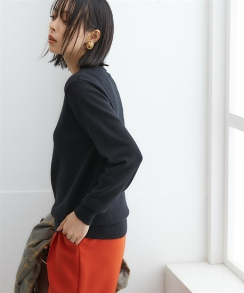 nissen(ニッセン)の「洗えるプチハイネックニット【毛玉になりにくいふんわりもちもち素材】(ニット/セーター・レディース・ライトグレー/ブラック/オフホワイト/ピンク/ブルー・LL/3L/S/M/L)」の7枚目の写真