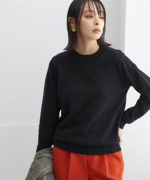 nissen(ニッセン)の「洗えるプチハイネックニット【毛玉になりにくいふんわりもちもち素材】(ニット/セーター・レディース・ライトグレー/ブラック/オフホワイト/ピンク/ブルー・LL/3L/S/M/L)」の6枚目の写真