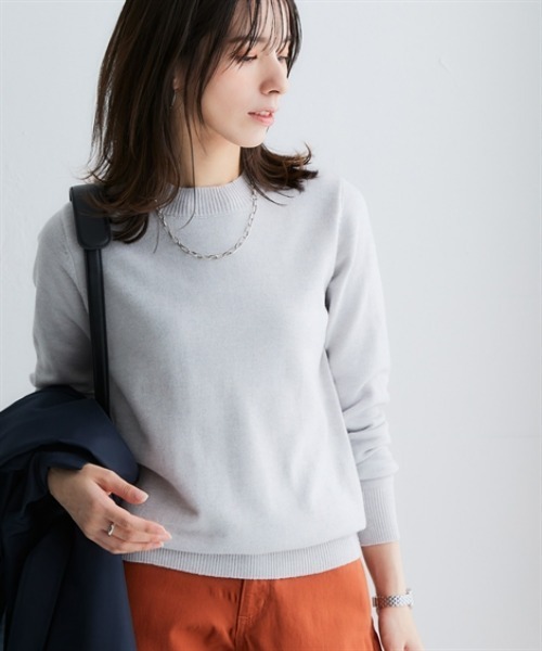 nissen(ニッセン)の「洗えるプチハイネックニット【毛玉になりにくいふんわりもちもち素材】(ニット/セーター・レディース・ライトグレー/ブラック/オフホワイト/ピンク/ブルー・LL/3L/S/M/L)」の19枚目の写真