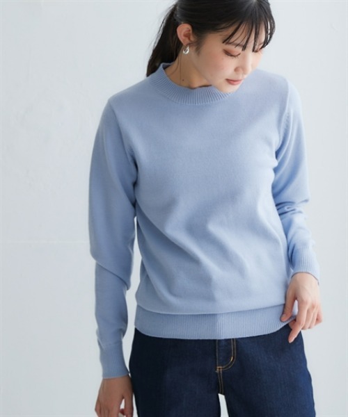 nissen(ニッセン)の「洗えるプチハイネックニット【毛玉になりにくいふんわりもちもち素材】(ニット/セーター・レディース・ライトグレー/ブラック/オフホワイト/ピンク/ブルー・LL/3L/S/M/L)」の22枚目の写真