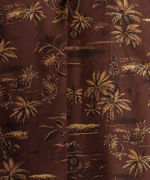 TWO PALMS(トゥーパームス)の「TWO PALMS/トゥーパームス S/S Hawaiian Shirt / Rayon GOLDEN VINTAGE シャツ(シャツ/ブラウス・メンズ・ダークグレー/ブラウン・XL/L/M)」の15枚目の写真