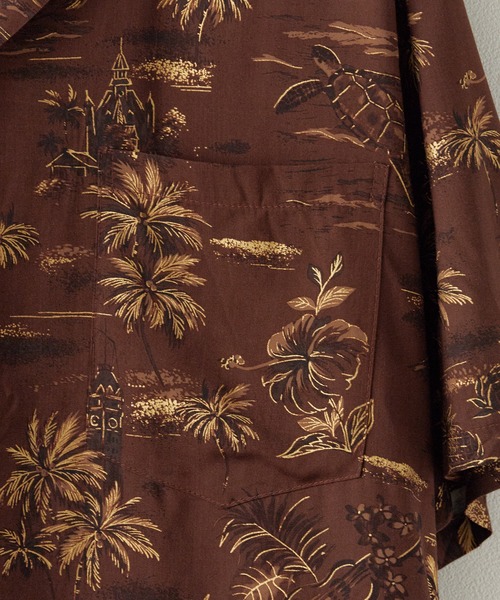 TWO PALMS(トゥーパームス)の「TWO PALMS/トゥーパームス S/S Hawaiian Shirt / Rayon GOLDEN VINTAGE シャツ(シャツ/ブラウス・メンズ・ダークグレー/ブラウン・XL/L/M)」の17枚目の写真