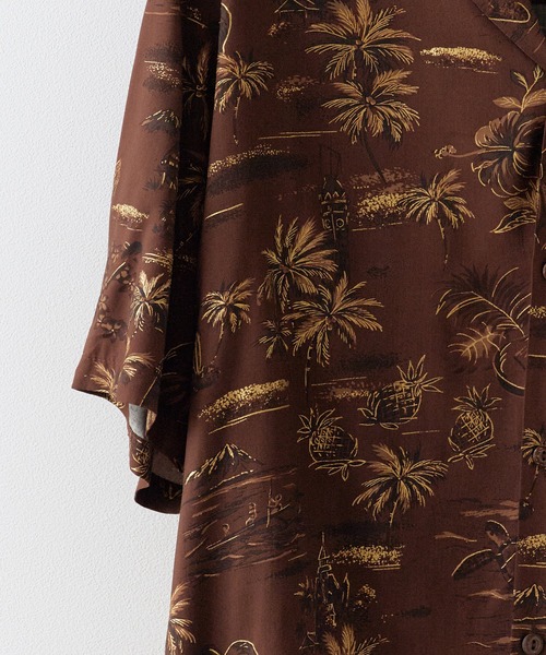 TWO PALMS(トゥーパームス)の「TWO PALMS/トゥーパームス S/S Hawaiian Shirt / Rayon GOLDEN VINTAGE シャツ(シャツ/ブラウス・メンズ・ダークグレー/ブラウン・XL/L/M)」の16枚目の写真