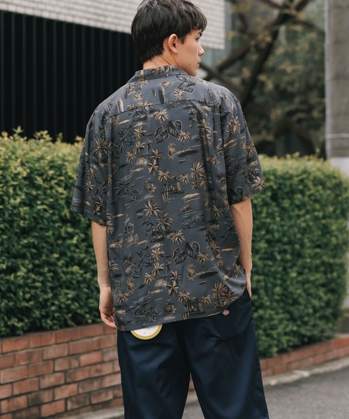 TWO PALMS(トゥーパームス)の「TWO PALMS/トゥーパームス S/S Hawaiian Shirt / Rayon GOLDEN VINTAGE シャツ(シャツ/ブラウス・メンズ・ダークグレー/ブラウン・XL/L/M)」の7枚目の写真