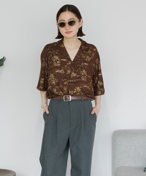 TWO PALMS(トゥーパームス)の「TWO PALMS/トゥーパームス S/S Hawaiian Shirt / Rayon GOLDEN VINTAGE シャツ(シャツ/ブラウス・メンズ・ダークグレー/ブラウン・XL/L/M)」の22枚目の写真