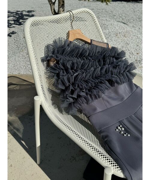 セール】LADYチュールオフショルパンツドレス（パンツドレス