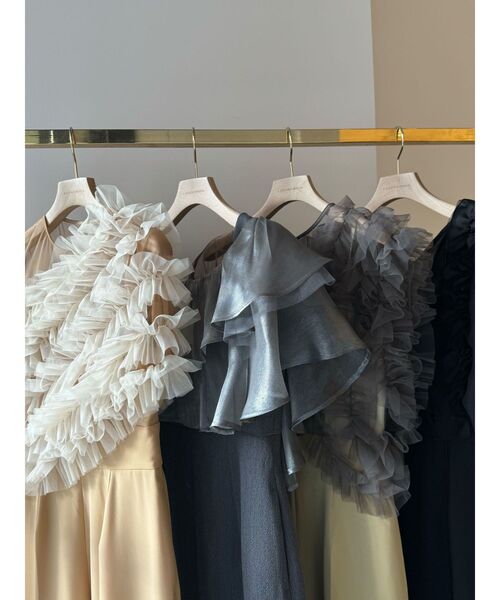 LADYチュールオフショルパンツドレス LAGUNAMOON（ラグナムーン）の「LADYチュールオフショルパンツ