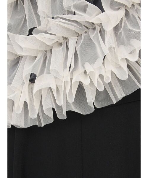 LAGUNAMOON(ラグナムーン)の「LADYチュールオフショルパンツドレス 結婚式 お呼ばれ(パンツドレス・レディース・チャコールグレー/ブラック/イエロー/グレー/その他1・SMALL/MEDIUM)」の14枚目の写真