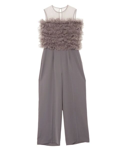 LAGUNAMOON(ラグナムーン)の「LADYチュールオフショルパンツドレス 結婚式 お呼ばれ(パンツドレス・レディース・チャコールグレー/ブラック/イエロー/グレー/その他1・SMALL/MEDIUM)」の15枚目の写真