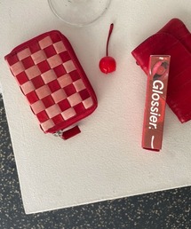 double quotes（ダブルクオーツ）の「「double quotes/ダブルクオーツ」チェッカーボードカードウォレット（財布）」