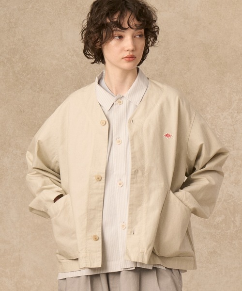DANTON(ダントン)の「WOMEN'S DOWNPROOF CARDIGAN JACKET(ブルゾン・レディース・チャコール/ダークネイビー/オフホワイト・34/38/36)」の2枚目の写真