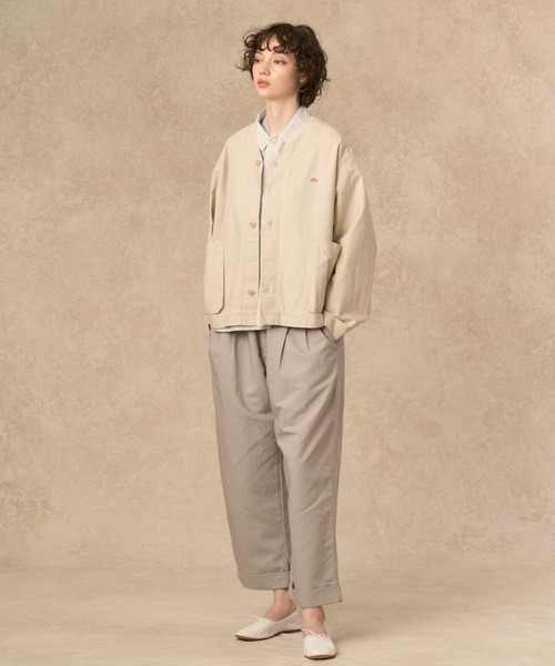 DANTON(ダントン)の「WOMEN'S DOWNPROOF CARDIGAN JACKET(ブルゾン・レディース・チャコール/ダークネイビー/オフホワイト・34/38/36)」の4枚目の写真