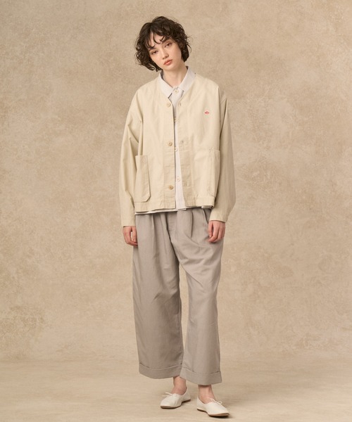 DANTON(ダントン)の「WOMEN'S DOWNPROOF CARDIGAN JACKET(ブルゾン・レディース・チャコール/ダークネイビー/オフホワイト・34/38/36)」の5枚目の写真