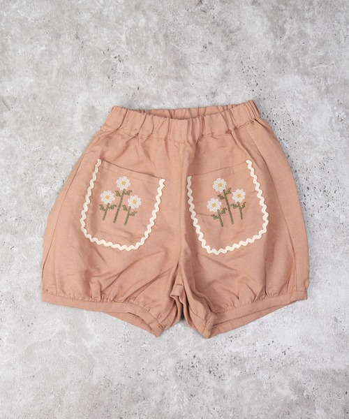 la poche biscuit（ラポシェビスキュイ）の「かぼちゃパンツ（その他パンツ・キッズ・ベージュ/ブラウン/グリーン・100/90/80/110/140/130/120）」の2枚目の写真