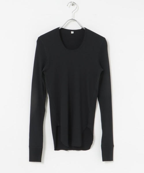 HAKUJI（ハクジ）の「HAKUJI　Organic cotton Long-Sleeve Pullover（Tシャツ/カットソー・レディース・ホワイト/ブラック/ネイビー・ONE）」の10枚目の写真