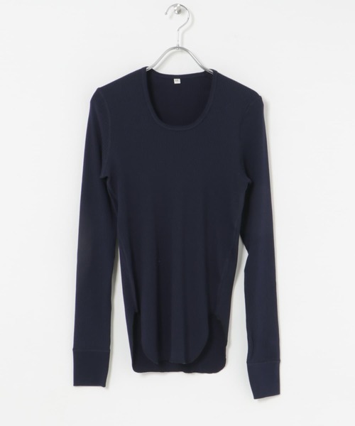 HAKUJI（ハクジ）の「HAKUJI　Organic cotton Long-Sleeve Pullover（Tシャツ/カットソー・レディース・ホワイト/ブラック/ネイビー・ONE）」の11枚目の写真