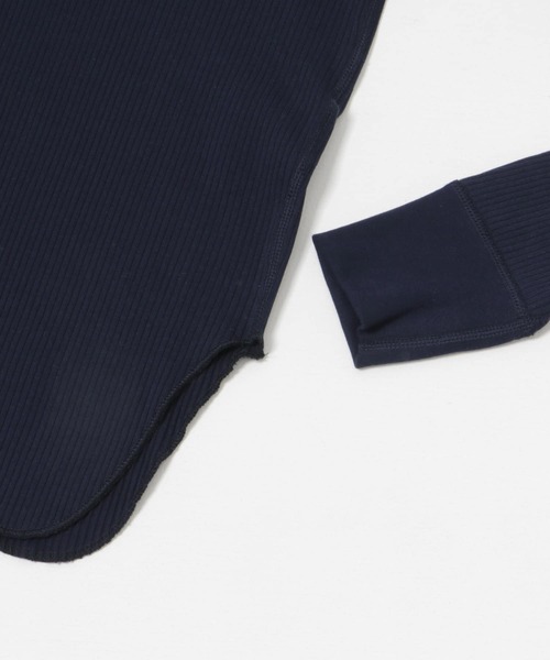 HAKUJI（ハクジ）の「HAKUJI　Organic cotton Long-Sleeve Pullover（Tシャツ/カットソー・レディース・ホワイト/ブラック/ネイビー・ONE）」の12枚目の写真