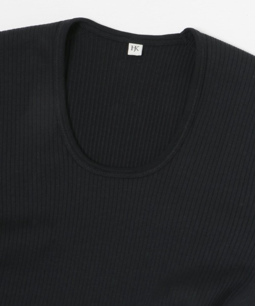 HAKUJI（ハクジ）の「HAKUJI　Organic cotton Long-Sleeve Pullover（Tシャツ/カットソー・レディース・ホワイト/ブラック/ネイビー・ONE）」の17枚目の写真