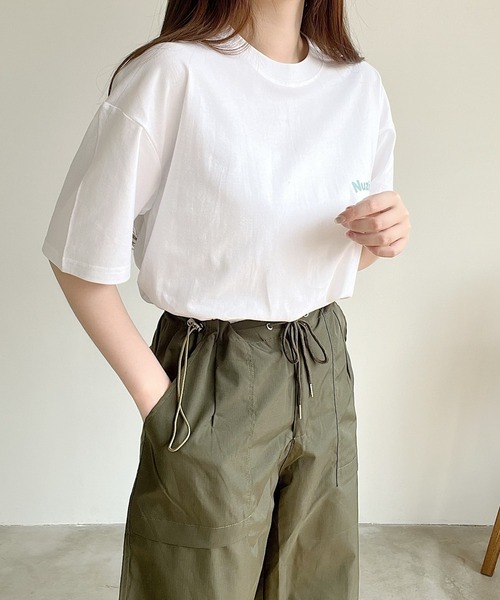 Nana（ナナ）の「ミニロゴTシャツ（Tシャツ/カットソー・レディース・ホワイト/ブルー・FREE）」の15枚目の写真