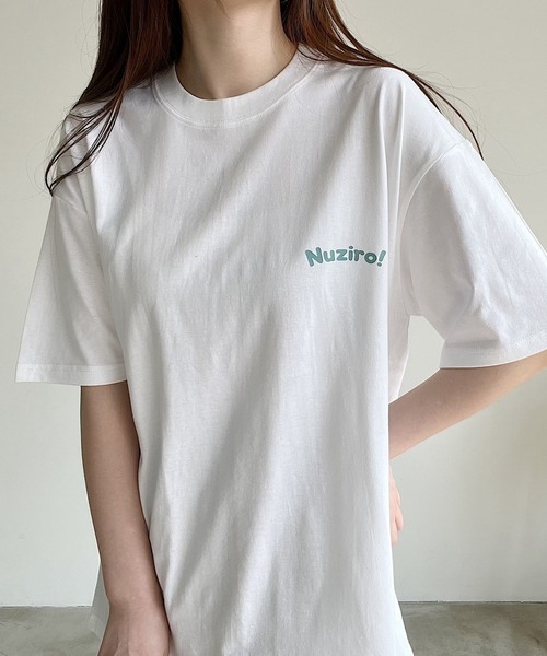 Nana（ナナ）の「ミニロゴTシャツ（Tシャツ/カットソー・レディース・ホワイト/ブルー・FREE）」の12枚目の写真