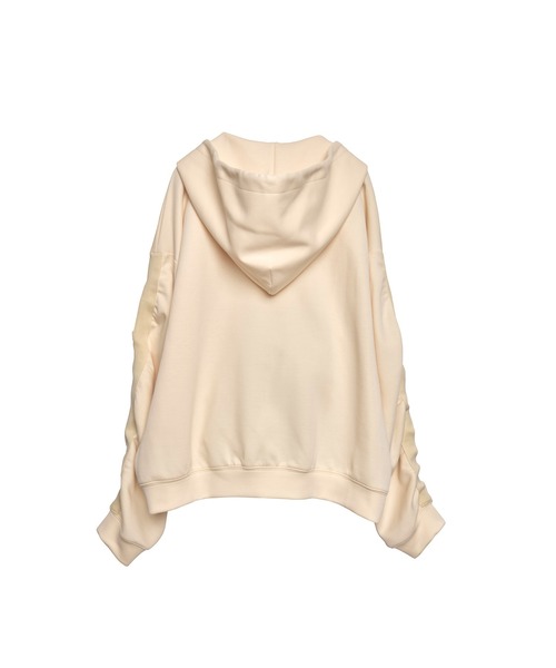 Nora Lily(ノラリリー)の「【Nora Lily】Line Gathering Sleeve Full Zip Parka(パーカー・メンズ・オフホワイト/ヘザーグレー/ブラック・FREE)」の12枚目の写真