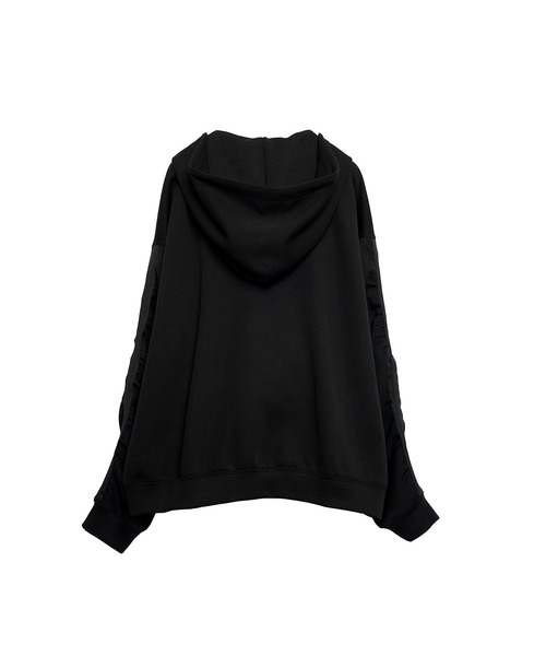 Nora Lily(ノラリリー)の「【Nora Lily】Line Gathering Sleeve Full Zip Parka(パーカー・メンズ・オフホワイト/ヘザーグレー/ブラック・FREE)」の15枚目の写真