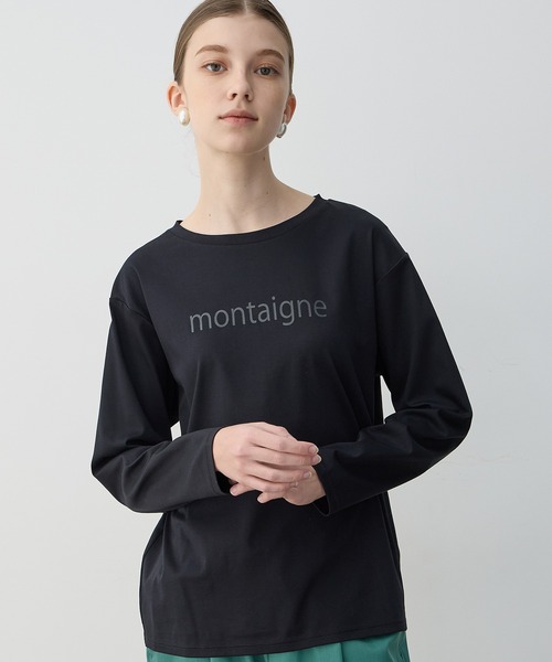 LE SOUK HOLIDAY（ルスークホリデー）の「【2025年春夏】ロゴプリントT（Tシャツ/カットソー・レディース・ブラック/オフホワイト・M/L）」の2枚目の写真
