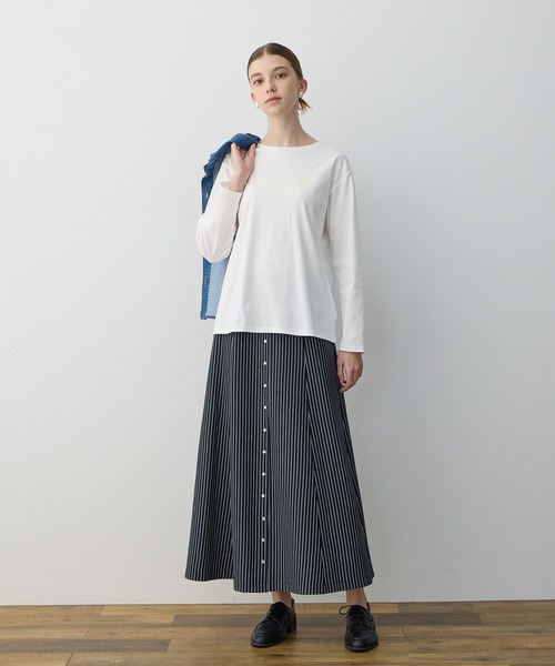 LE SOUK HOLIDAY（ルスークホリデー）の「【2025年春夏】ロゴプリントT（Tシャツ/カットソー・レディース・ブラック/オフホワイト・M/L）」の5枚目の写真