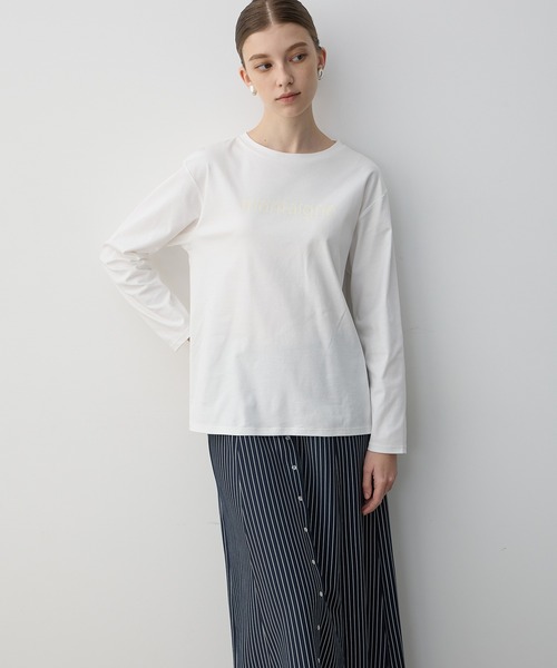 LE SOUK HOLIDAY（ルスークホリデー）の「【2025年春夏】ロゴプリントT（Tシャツ/カットソー・レディース・ブラック/オフホワイト・M/L）」の6枚目の写真