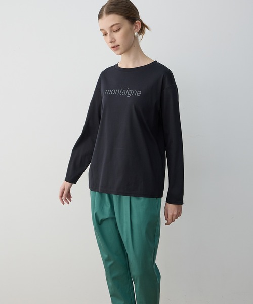 LE SOUK HOLIDAY（ルスークホリデー）の「【2025年春夏】ロゴプリントT（Tシャツ/カットソー・レディース・ブラック/オフホワイト・M/L）」の9枚目の写真