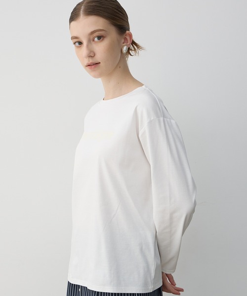 LE SOUK HOLIDAY（ルスークホリデー）の「【2025年春夏】ロゴプリントT（Tシャツ/カットソー・レディース・ブラック/オフホワイト・M/L）」の3枚目の写真