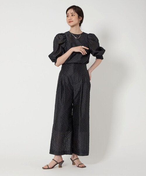 今季新品 定価29920円 ユナイテッドアローズ カットジャガード ワイドパンツ カットジャガード ワイドパンツ（その他パンツ）｜UNITED ARROWS