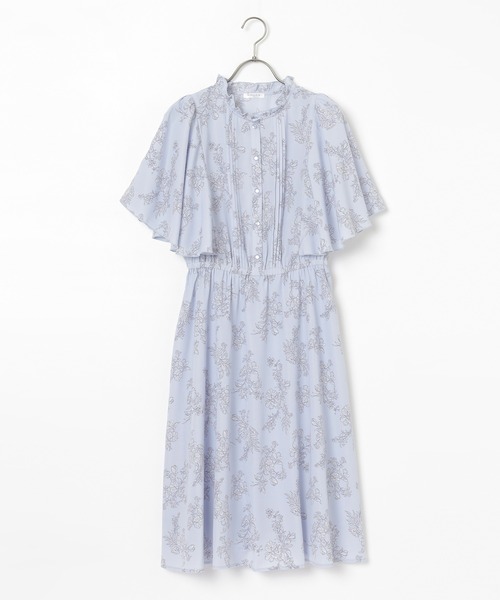 Honeys（ハニーズ）の「フレア袖ワンピース（ワンピース・レディース・ホワイト系その他/サックスブルー系/ベージュ系その他・L/LL/M/S）」の14枚目の写真