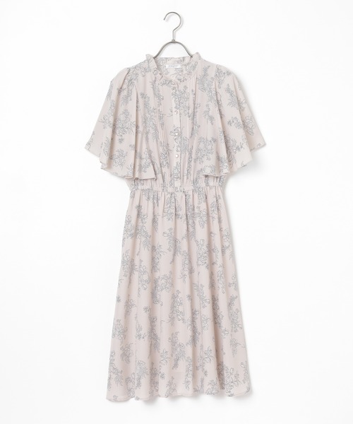 Honeys（ハニーズ）の「フレア袖ワンピース（ワンピース・レディース・ホワイト系その他/サックスブルー系/ベージュ系その他・L/LL/M/S）」の16枚目の写真