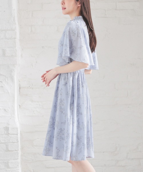 Honeys（ハニーズ）の「フレア袖ワンピース（ワンピース・レディース・ホワイト系その他/サックスブルー系/ベージュ系その他・L/LL/M/S）」の18枚目の写真