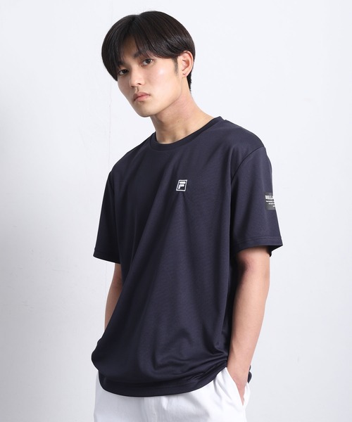 FILA(フィラ)の「【FILA】 DRY アソート 半袖 Tシャツ / バックプリント / ワンポイント ロゴ刺繍(Tシャツ/カットソー・レディース・ホワイト系/ブラック系/ライトグレー系/ネイビー系/ライトグレー/ブラック/ネイビー/ホワイト・MEDIUM/LARGE/X-LARGE)」の7枚目の写真