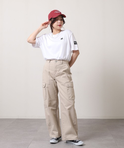 FILA(フィラ)の「【FILA】 DRY アソート 半袖 Tシャツ / バックプリント / ワンポイント ロゴ刺繍(Tシャツ/カットソー・レディース・ホワイト系/ブラック系/ライトグレー系/ネイビー系/ライトグレー/ブラック/ネイビー/ホワイト・MEDIUM/LARGE/X-LARGE)」の12枚目の写真