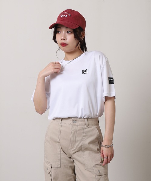FILA(フィラ)の「【FILA】 DRY アソート 半袖 Tシャツ / バックプリント / ワンポイント ロゴ刺繍(Tシャツ/カットソー・レディース・ホワイト系/ブラック系/ライトグレー系/ネイビー系/ライトグレー/ブラック/ネイビー/ホワイト・MEDIUM/LARGE/X-LARGE)」の10枚目の写真