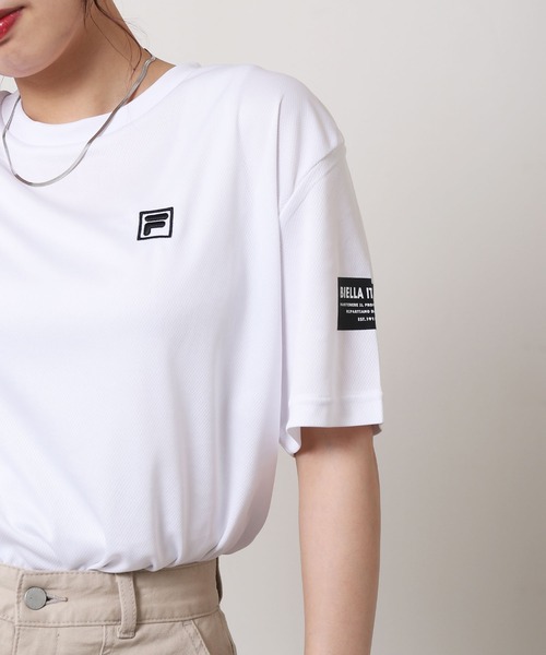 FILA(フィラ)の「【FILA】 DRY アソート 半袖 Tシャツ / バックプリント / ワンポイント ロゴ刺繍(Tシャツ/カットソー・レディース・ホワイト系/ブラック系/ライトグレー系/ネイビー系/ライトグレー/ブラック/ネイビー/ホワイト・MEDIUM/LARGE/X-LARGE)」の9枚目の写真