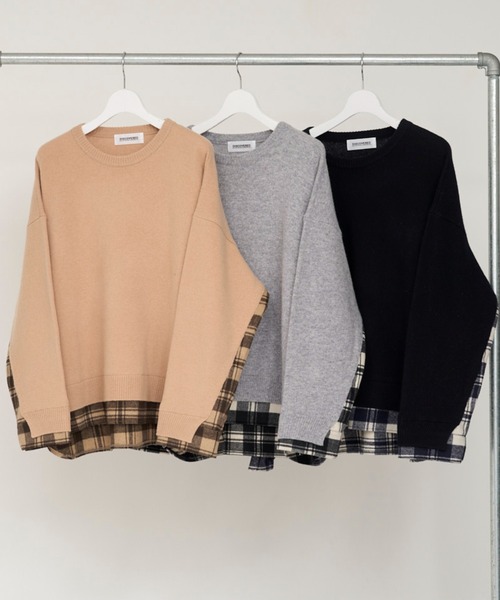 DISCOVERED グレー ニットセーター DISCOVERED（ディスカバード）｜ニット/セーター（グレー系